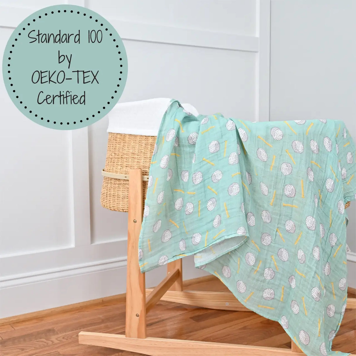 Hole in One Muslin Swaddle