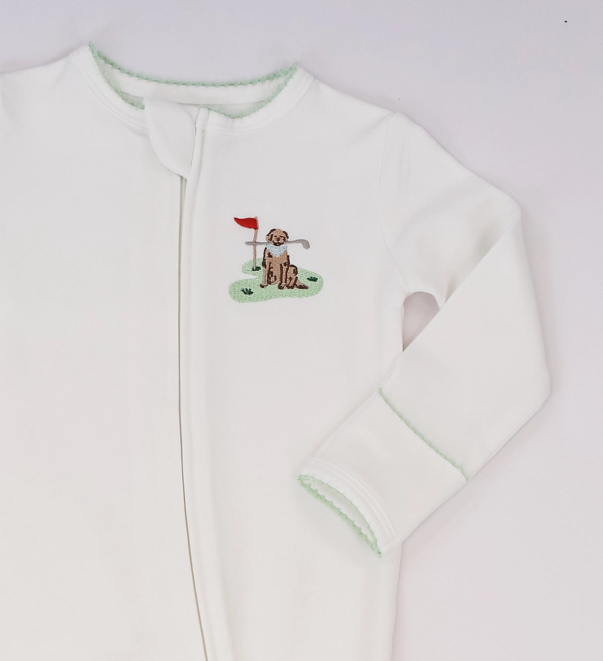 Golf Dog Pip Embroidered Zippy