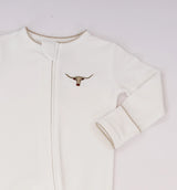 Longhorn Pip Embroidered Zippy