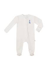 Blue Boot Pip Embroidered Zippy