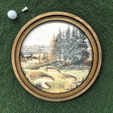 Round Golf Canvas Photo