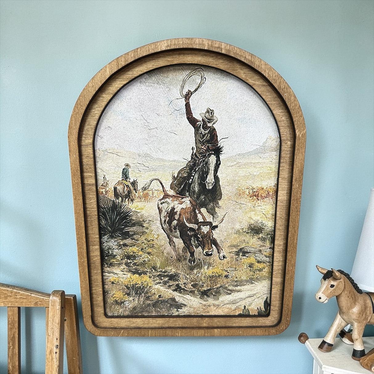 Arch Top Southwest Cowboy Canvas Photo