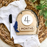 Fishing Monthly Milestone Sign