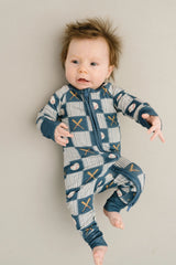 Baseball Patchwork Bamboo Sleeper