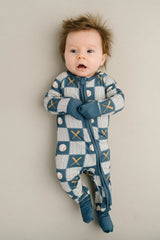 Baseball Patchwork Bamboo Sleeper