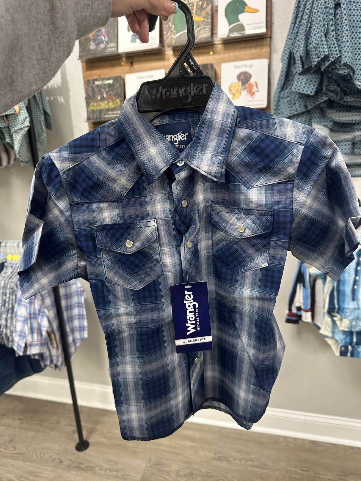 Boys Wrangler Retro Short Sleeve Assorted Pearl Snap