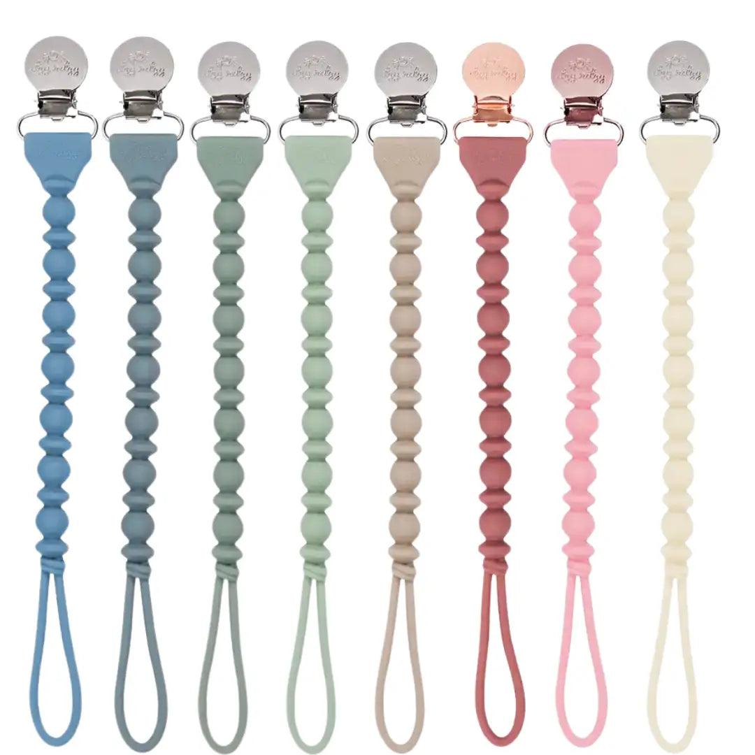 Silicone Beaded Paci Clip