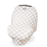 Taupe Checkerboard Mom Boss 4-in-1 Multi-Use Cover