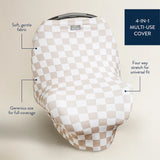 Taupe Checkerboard Mom Boss 4-in-1 Multi-Use Cover