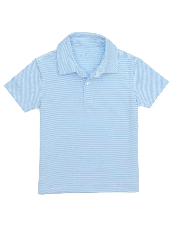Gulfport Polo Powder Blue Stripe
