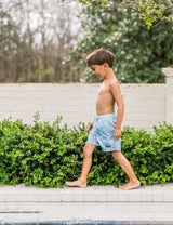 Shordees Swim Trunk Floral Flamingo