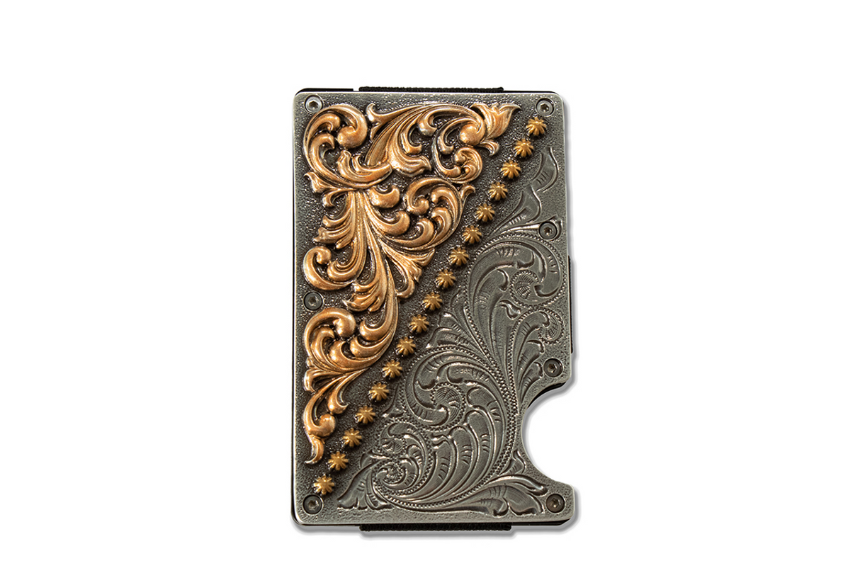 3D Smart Wallet Engraved Scroll