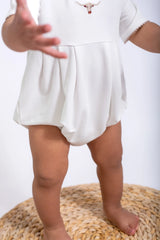 Longhorn Pip Embroidered Bubble Romper