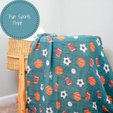 Sports Muslin Swaddle