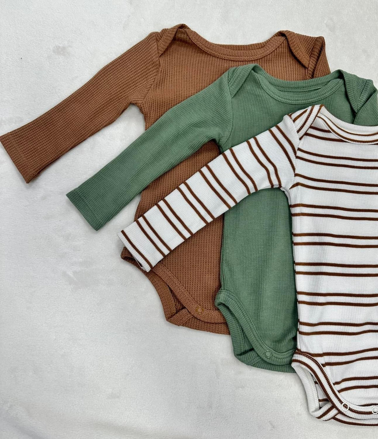 Pecan Brown Waffle Cone Bamboo Bodysuit