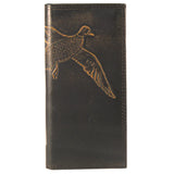 Mallard Burnished Leather Secretary Wallet