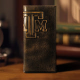 Texas A&M Aggies Burnished Leather Secretary Wallet