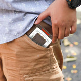 Texas A&M Aggies Men's Magnetic Front Pocket Leather Wallet.