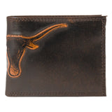 Texas Longhorns Burnished Leather Bifold Wallet