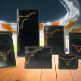 Texas Longhorns Burnished Leather Money Clip