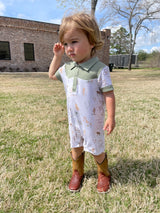 Wild Wild West Polo Shortie Romper