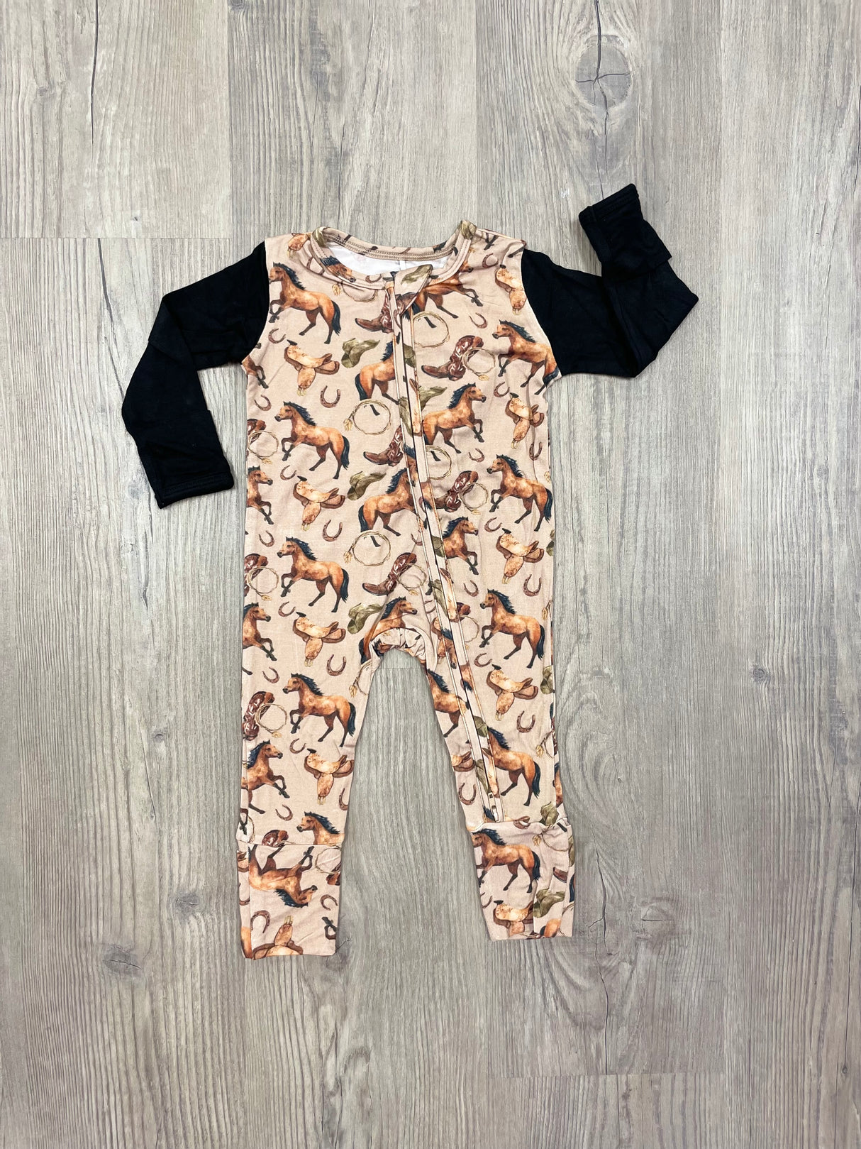 The Cowboy Rides Away 2-Way Zipper PJ