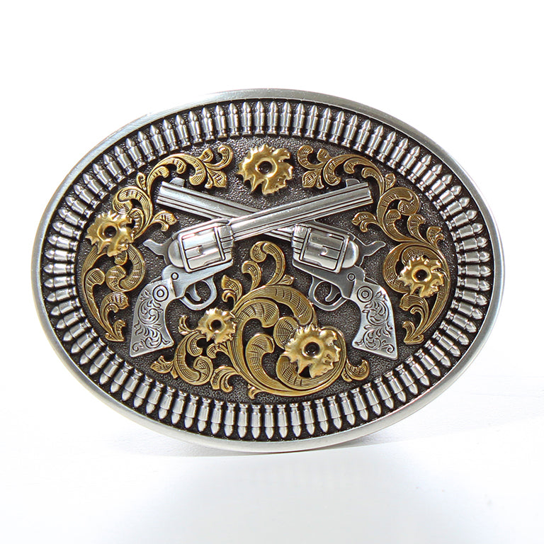 Oval Floral Revolver Buckle