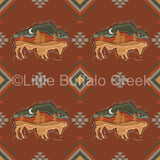 Desert Moon Buffalo Crib Sheet