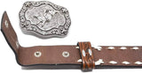 Nocona Boys Floral Belt w/ Bull Rider Buckle