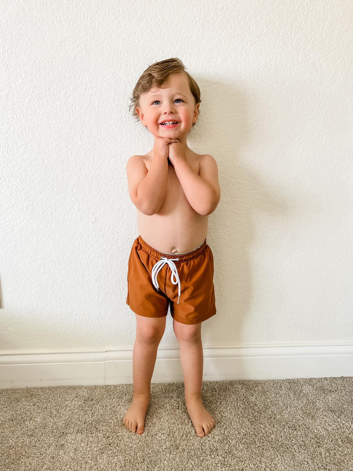 Burnt Orange Swim Trunks