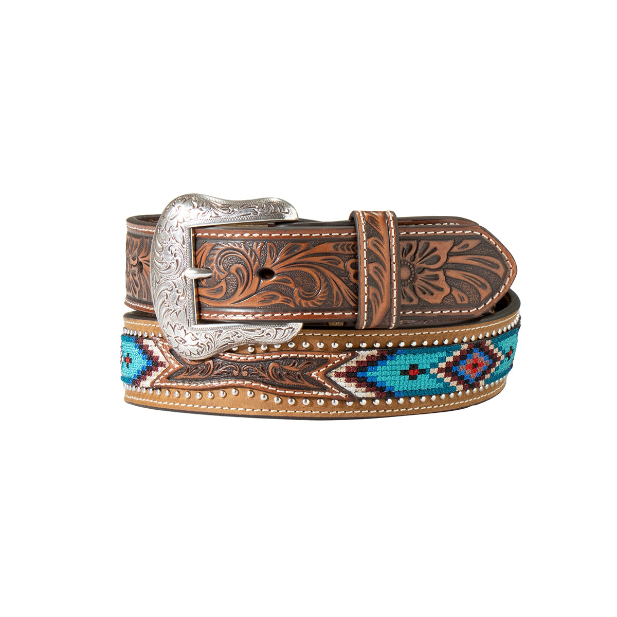 Nocona Mens Embroidered Aztec Belt