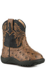 Cowboy Cool Black Ostrich Boots