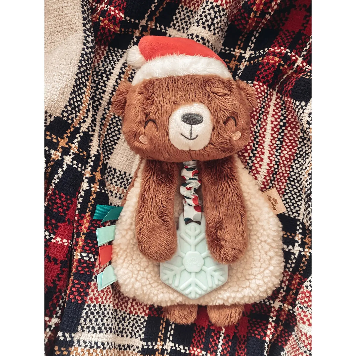 Holiday Bear Itzy Lovey™ Plush + Teether Toy