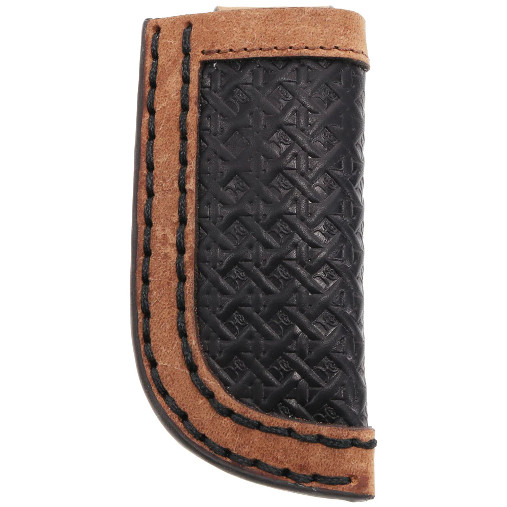 Hands Up Basket Weave Black Knife Sheath