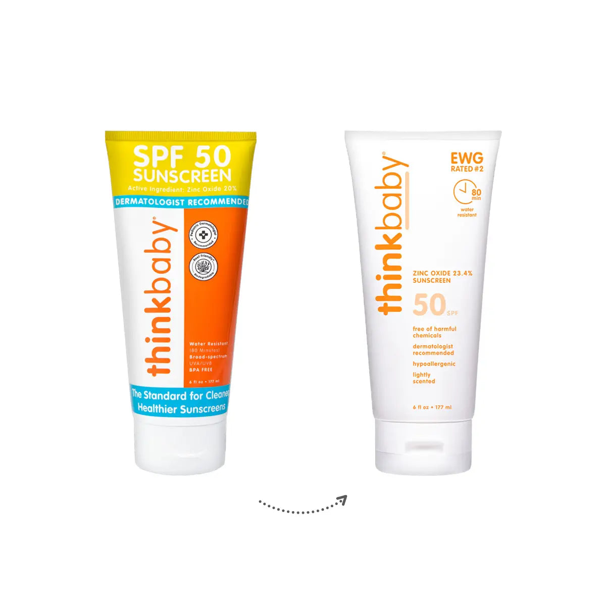 6oz Thinkbaby Safe Sunscreen 50SPF