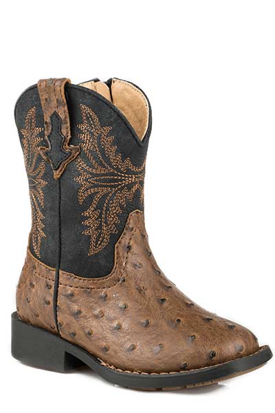 Cowboy Cool Black Ostrich Boots