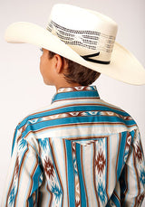 Roper Vintage Stripe LS Snap