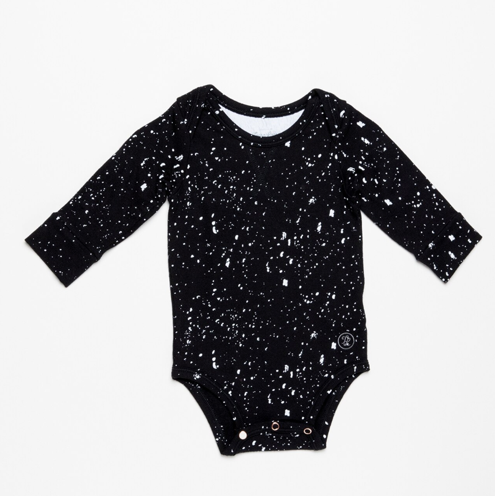 Long Sleeve Bodysuit - Splatter