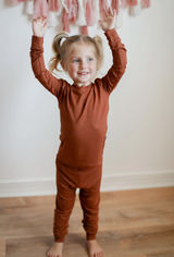 Pumpkin Bamboo 2-Piece Pajama Set