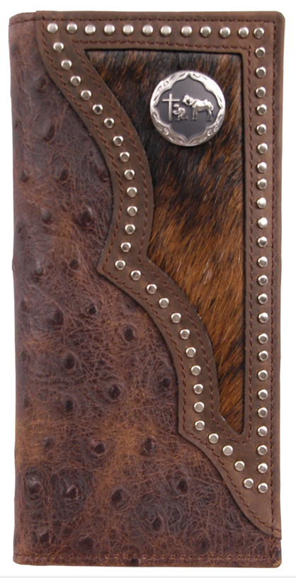 Rodeo Wallet Brown Vintage Ostrich