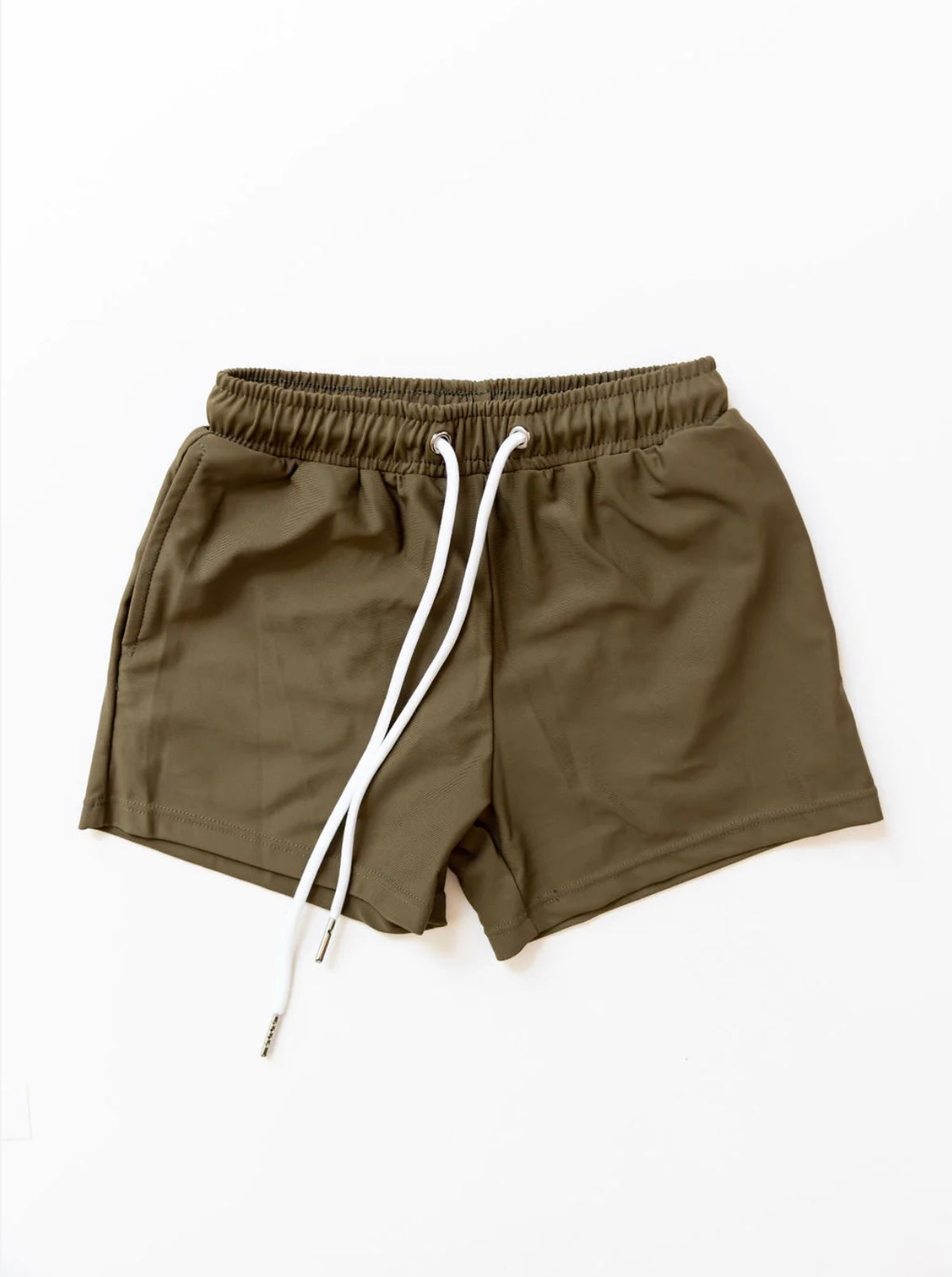 Army Green Swim Trunks