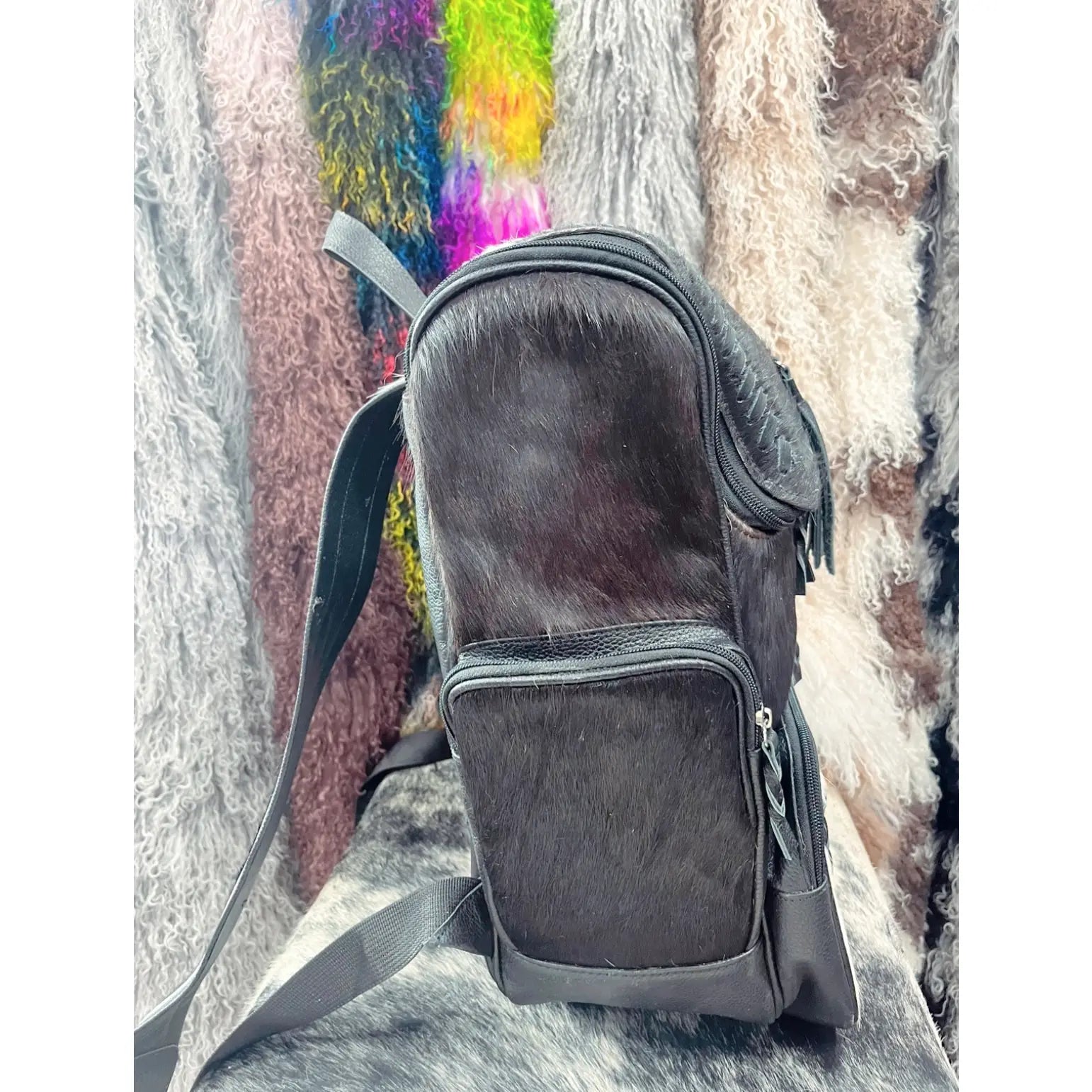 Cowhide Diaper Bag Backpack #1 – Cowbabes Designs