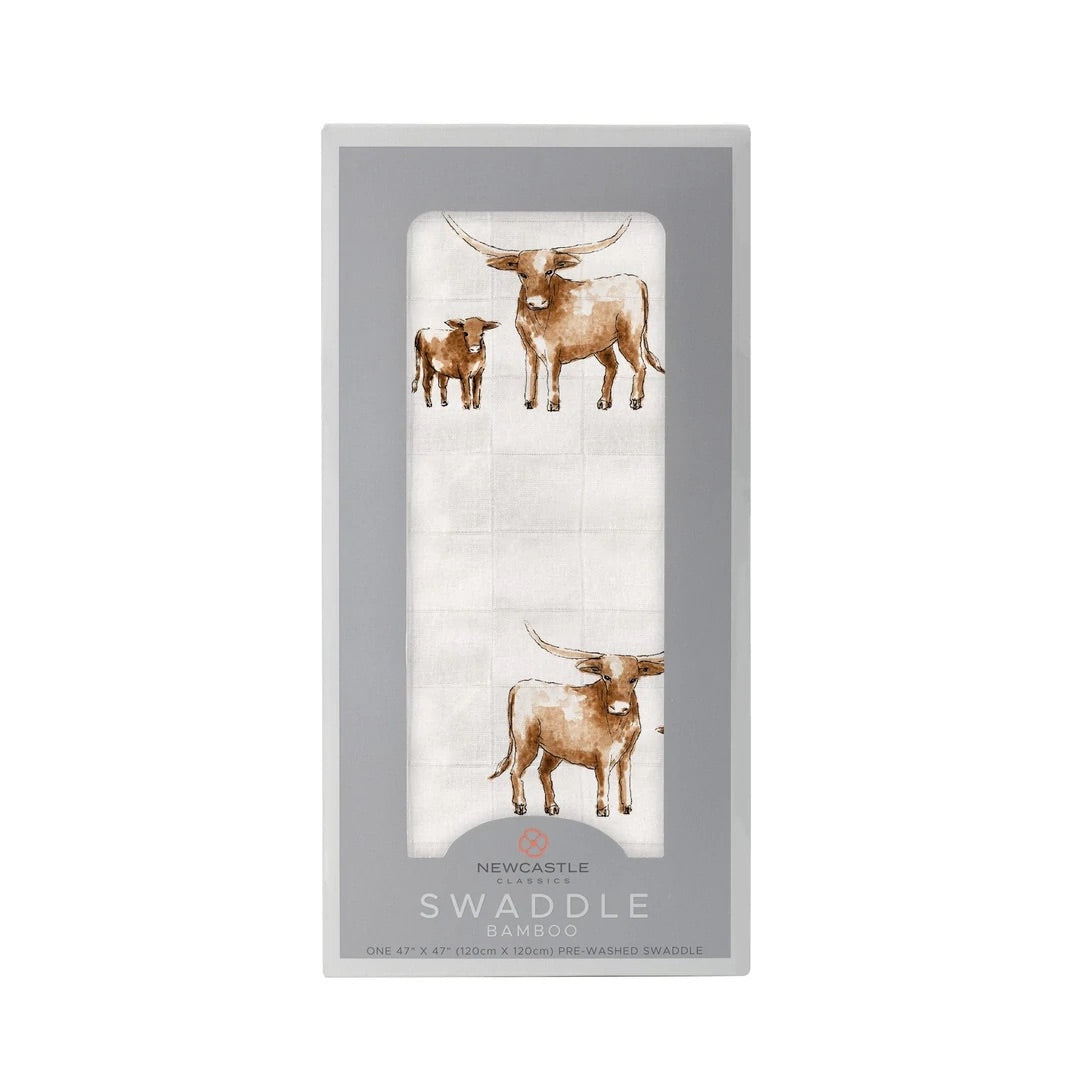 Longhorn Bamboo Swaddle