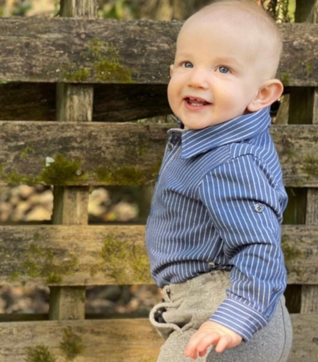 Columbia Blue Button-up