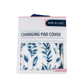 Blue Leaves Changing Pad Cover