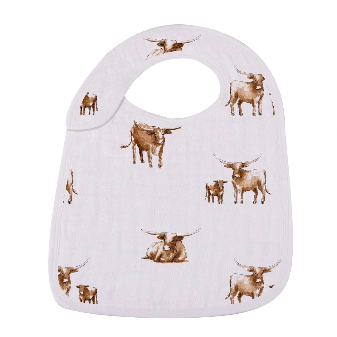 On The Range Bamboo Snap Bibs - 3PK