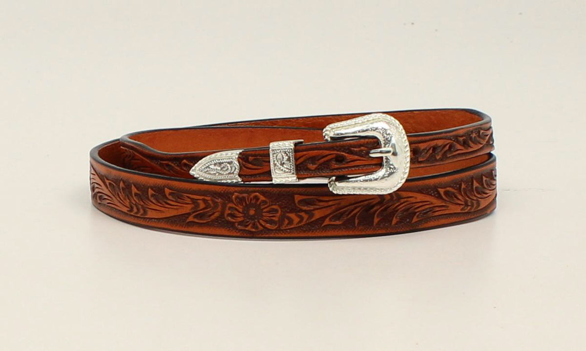 5/8 HAND TOOLED GENUINE LEATHER HATBAND