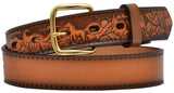 Western Scene Blank Tooled Personalization Belt