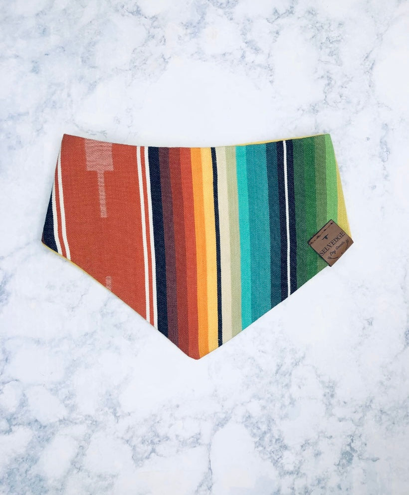 Rust Serape Bandana Bib