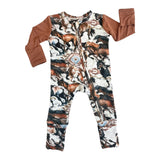 Wild Horses Bamboo 2-Way Zipper PJ’s